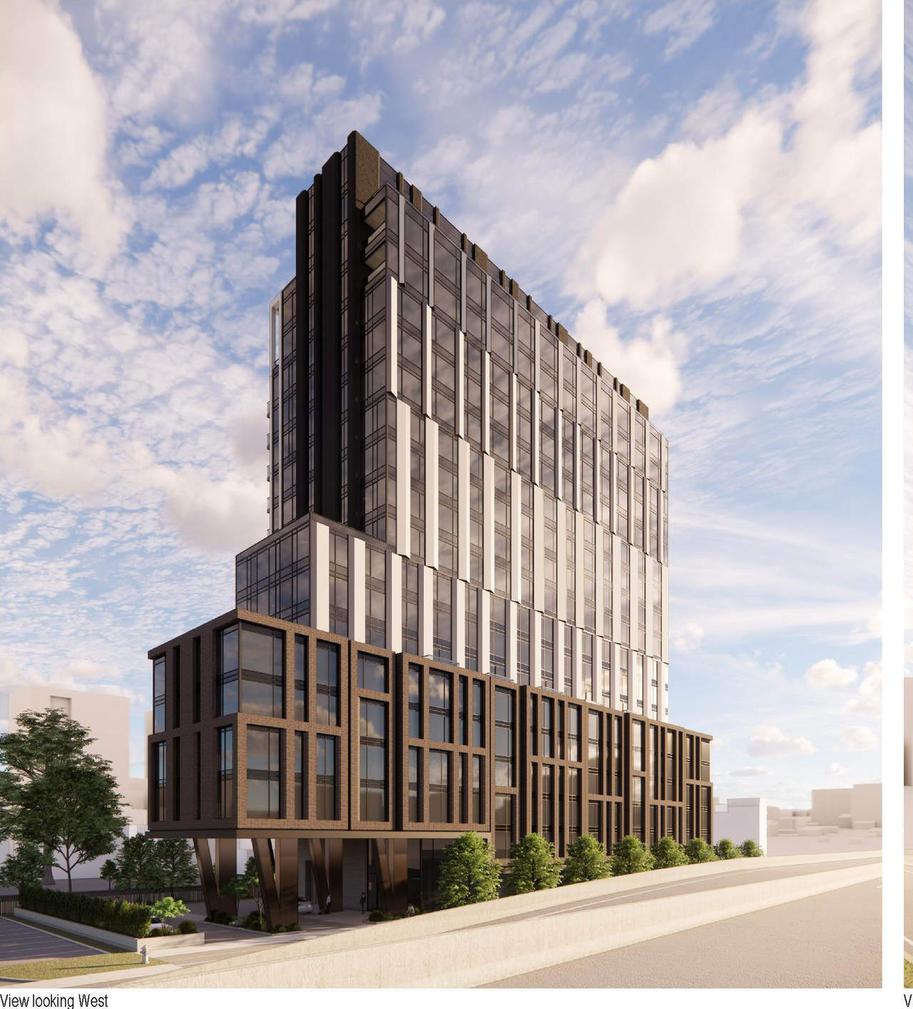 Rendering of building from page 14 of the file '2026-02-05 - Urban Design Brief - D07-12-26-0009'