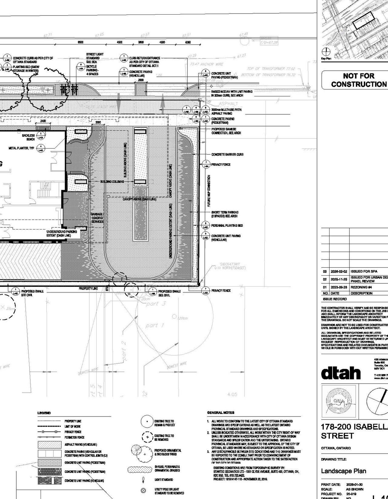 Construction site plan for project from page 22 of the file '2026-02-05 - Urban Design Brief - D07-12-26-0009'