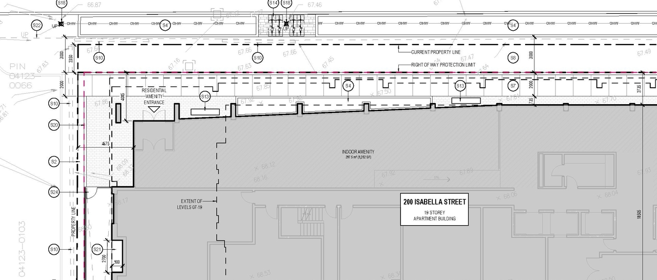 Construction site plan for project from page 25 of the file '2026-02-05 - Urban Design Brief - D07-12-26-0009'