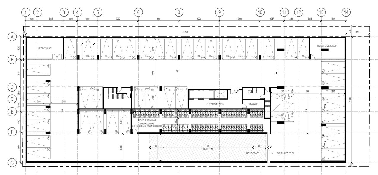 Floor plan for project from page 27 of the file '2026-02-05 - Urban Design Brief - D07-12-26-0009'