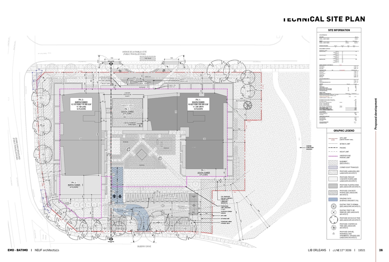 Construction site plan for project from page 26 of the file '2026-06-17 - UDRP 02 - D07-12-26-0012'