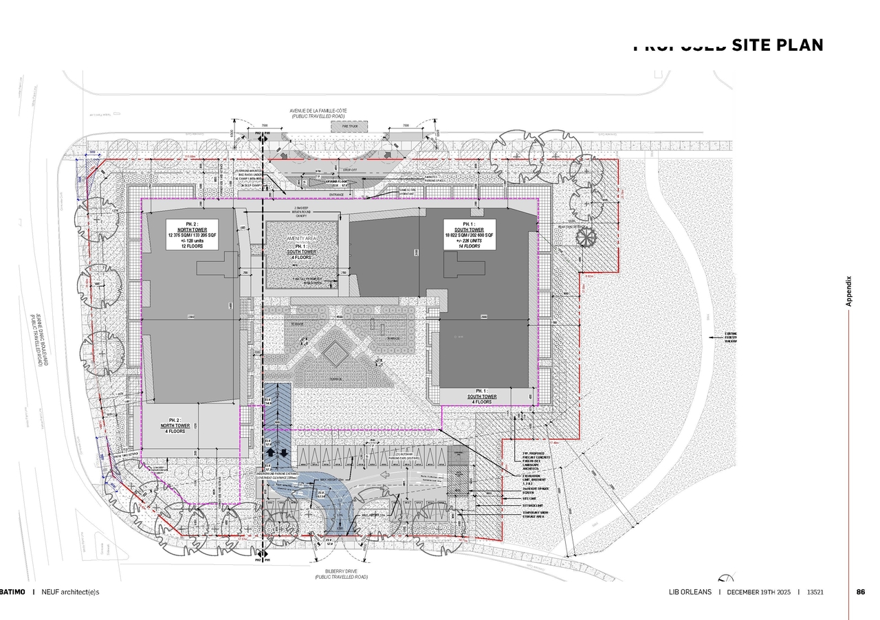 Construction site plan for project from page 86 of the file '2026-06-17 - UDRP 02 - D07-12-26-0012'