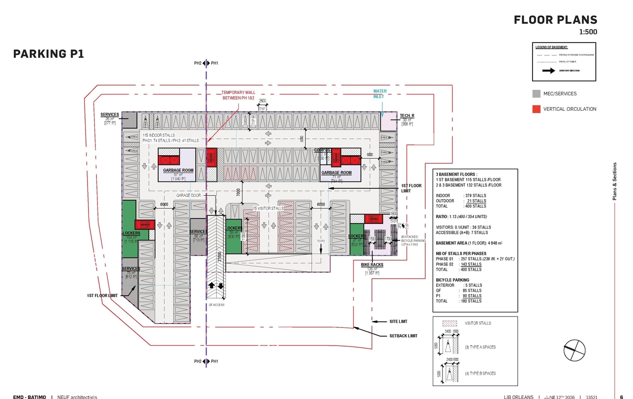 Construction site plan for project from page 6 of the file '2026-06-17 - UDRP Plans & Stats - D07-12-26-0012'