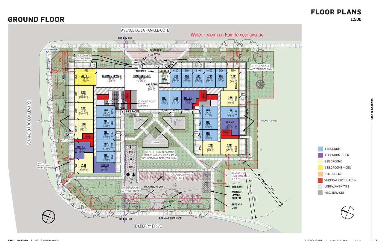 Construction site plan for project from page 7 of the file '2026-06-17 - UDRP Plans & Stats - D07-12-26-0012'