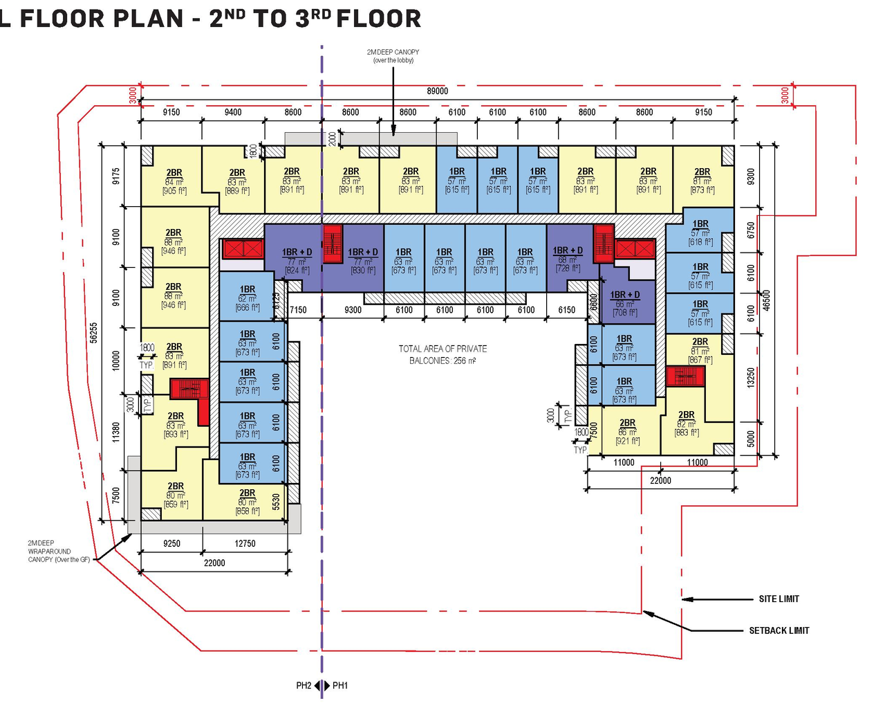Floor plan for project from page 8 of the file '2026-06-17 - UDRP Plans & Stats - D07-12-26-0012'