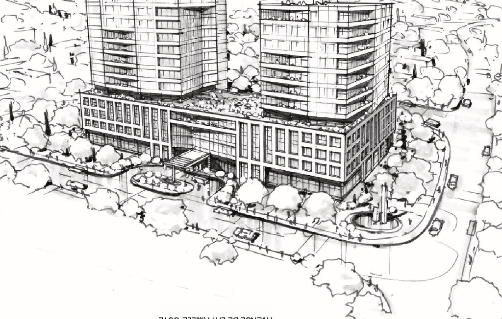 Rendering of building from page 20 of the file '2026-02-09 - Design Brief - D07-12-26-0012'