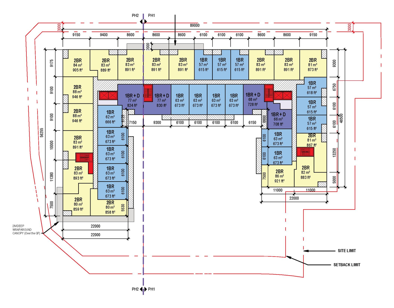 Floor plan for project from page 34 of the file '2026-02-09 - Design Brief - D07-12-26-0012'