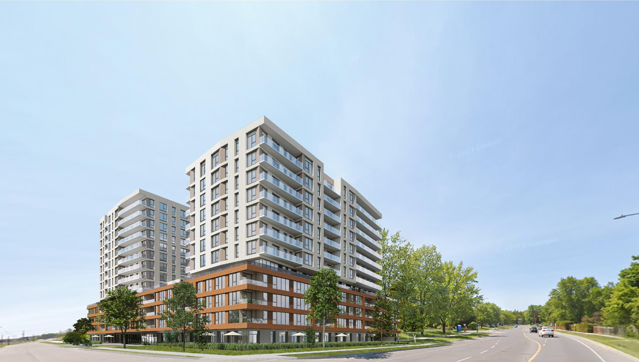Rendering of building from page 3 of the file '2026-02-09 - Elevations and Perspective Renderings - D07-12-26-0012'