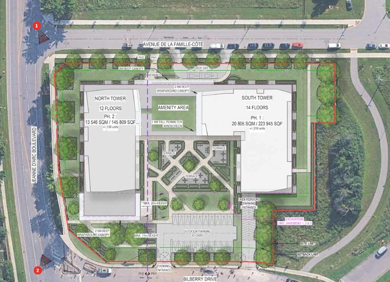 Construction site plan for project from page 21 of the file '2026-02-09 - UDRP Submission and Responses to UDRP Feedback - D07-12-26-0012'
