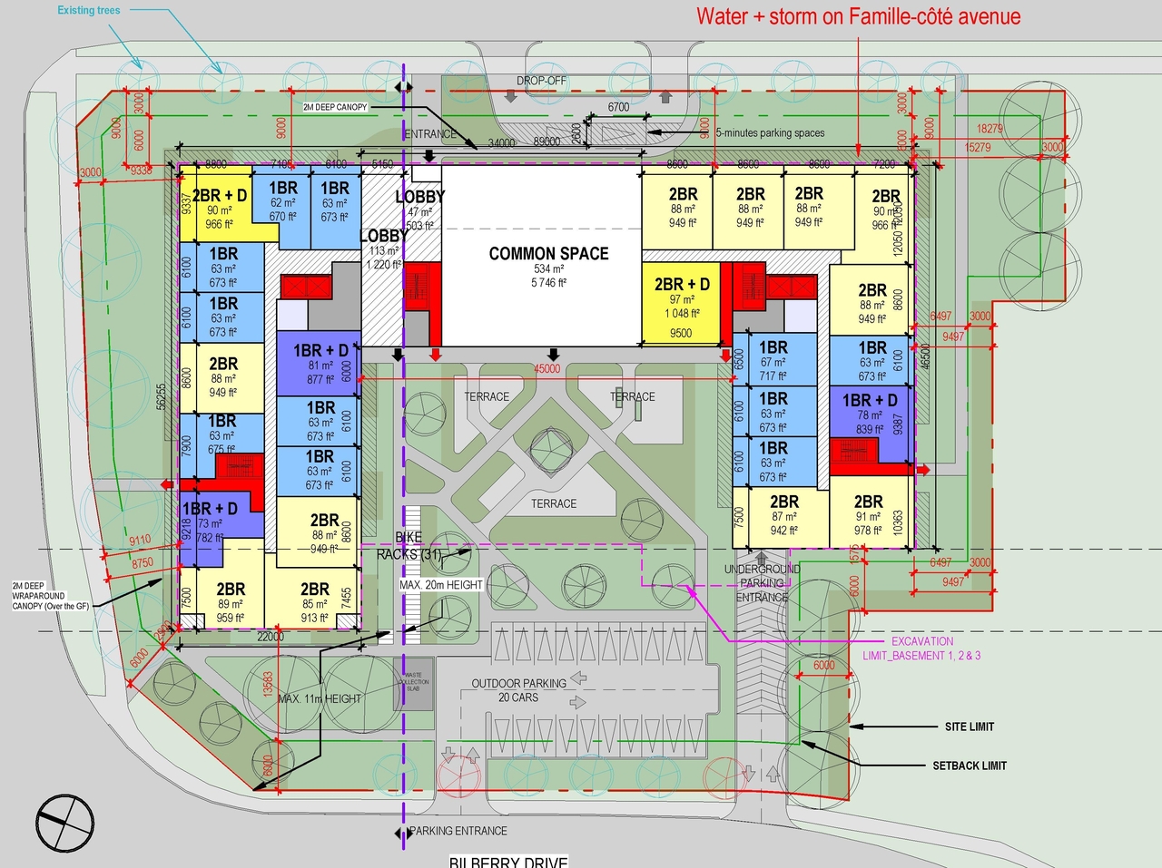 Construction site plan for project from page 33 of the file '2026-02-09 - UDRP Submission and Responses to UDRP Feedback - D07-12-26-0012'