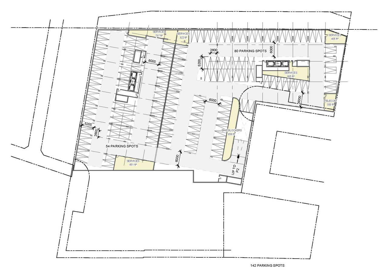 Construction site plan for project from page 20 of the file '2026-02-10 - Urban Design Brief - D07-12-26-0013 & D02-02-26-0011'