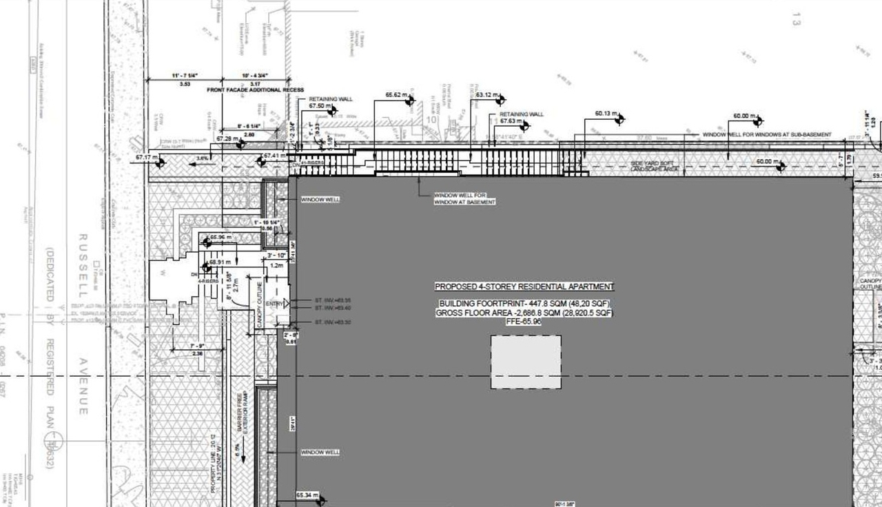Construction site plan for project from page 21 of the file '2026-02-19 - Urban Design Brief - D02-02-26-0012 & D07-12-26-0014'