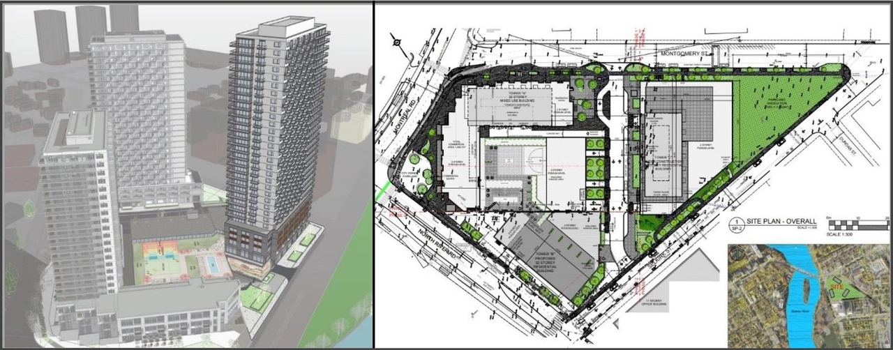 Construction site plan for project from page 1 of the file '2026-02-19 - UDRP Recommendation Report - D07-12-26-0015'
