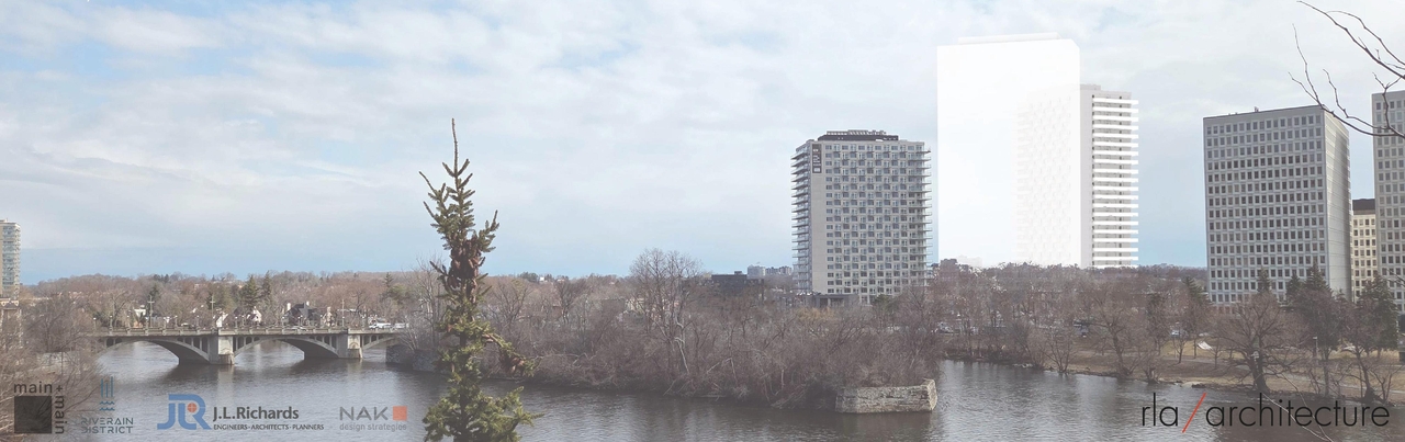 Rendering of building from page 1 of the file '2026-02-19 - Urban Design Brief - D07-12-26-0015'