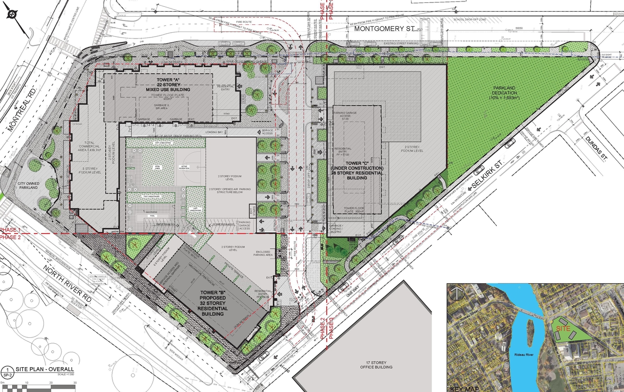 Construction site plan for project from page 16 of the file '2026-02-19 - Urban Design Brief - D07-12-26-0015'