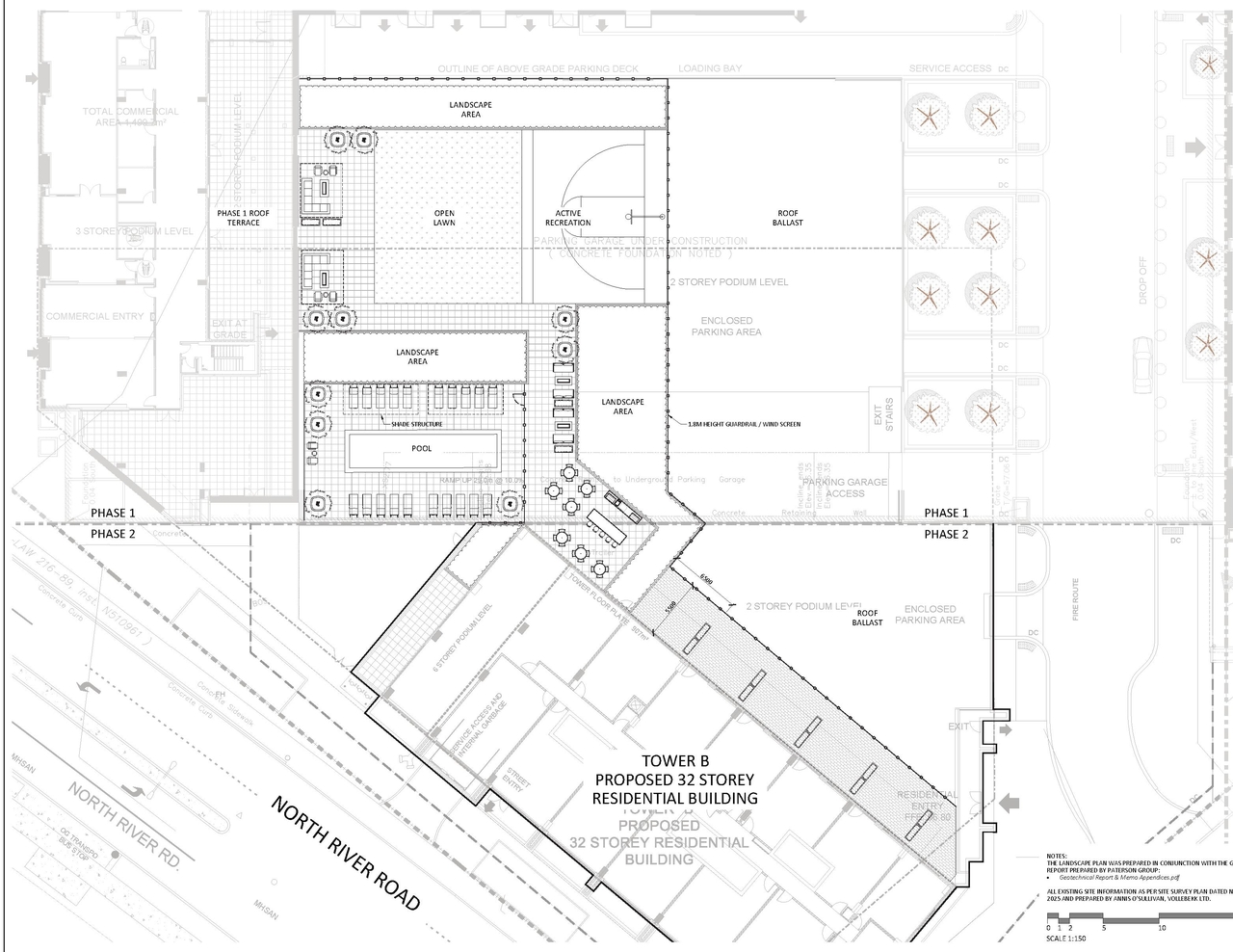 Construction site plan for project from page 41 of the file '2026-02-19 - Urban Design Brief - D07-12-26-0015'