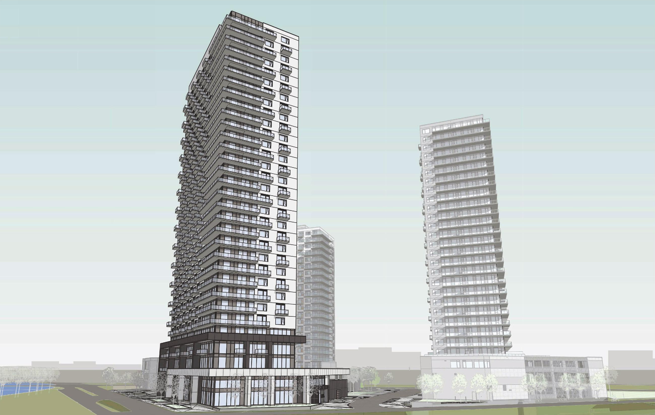 Rendering of building from page 35 of the file '2026-07-20 - Design Brief - D07-12-26-0015'