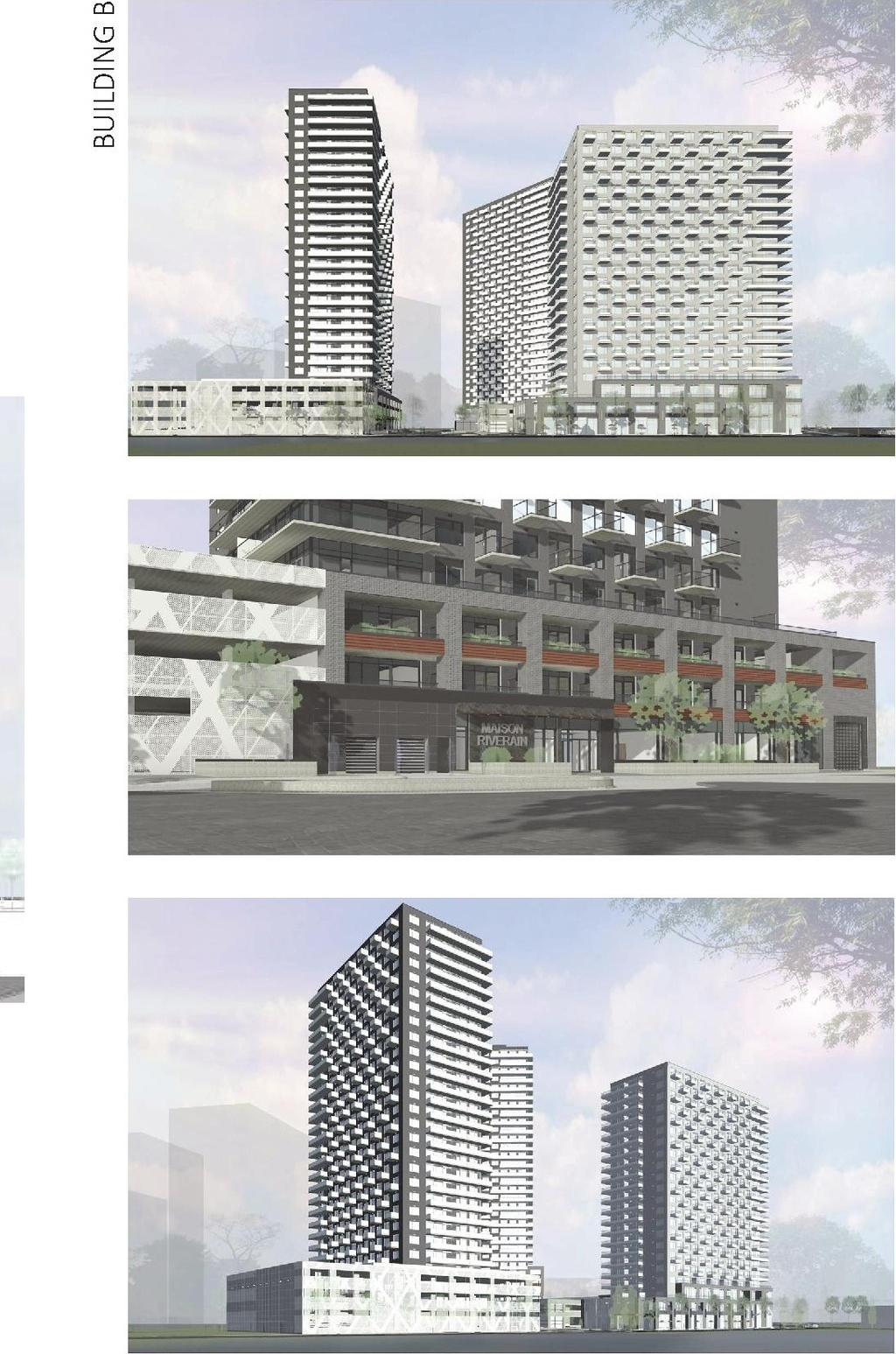 Rendering of building from page 8 of the file '2026-07-20 - Design Brief - D07-12-26-0015'