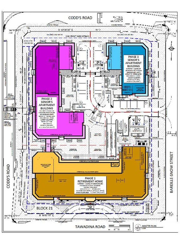Construction site plan for project from page 34 of the file '2026-03-06 - Urban Design Brief - Phase 1 - D07-12-26-0020'