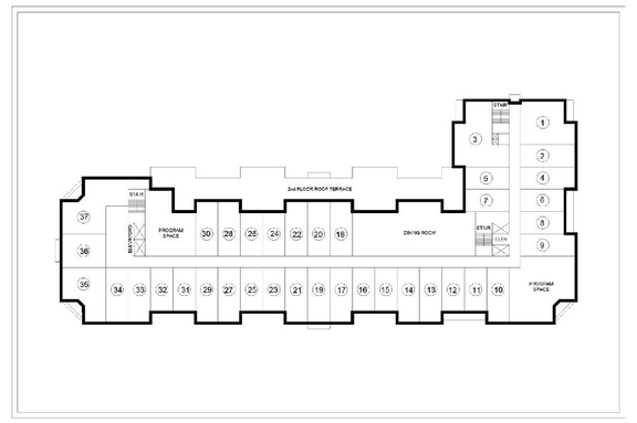 Floor plan for project from page 37 of the file '2026-03-06 - Urban Design Brief - Phase 1 - D07-12-26-0020'