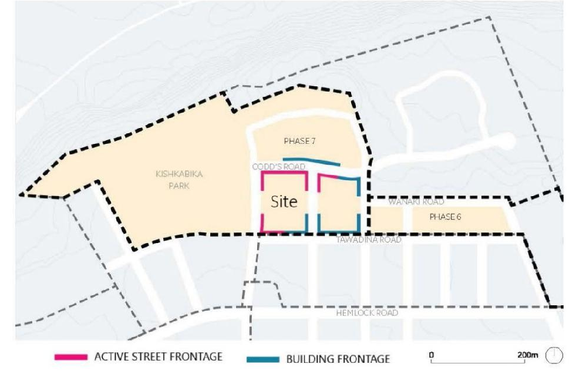 Construction site plan for project from page 42 of the file '2026-03-06 - Urban Design Brief - Phase 1 - D07-12-26-0020'