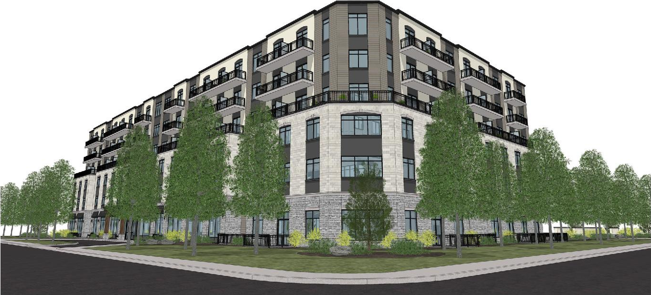 Rendering of building from page 43 of the file '2026-03-06 - Urban Design Brief - Phase 1 - D07-12-26-0020'