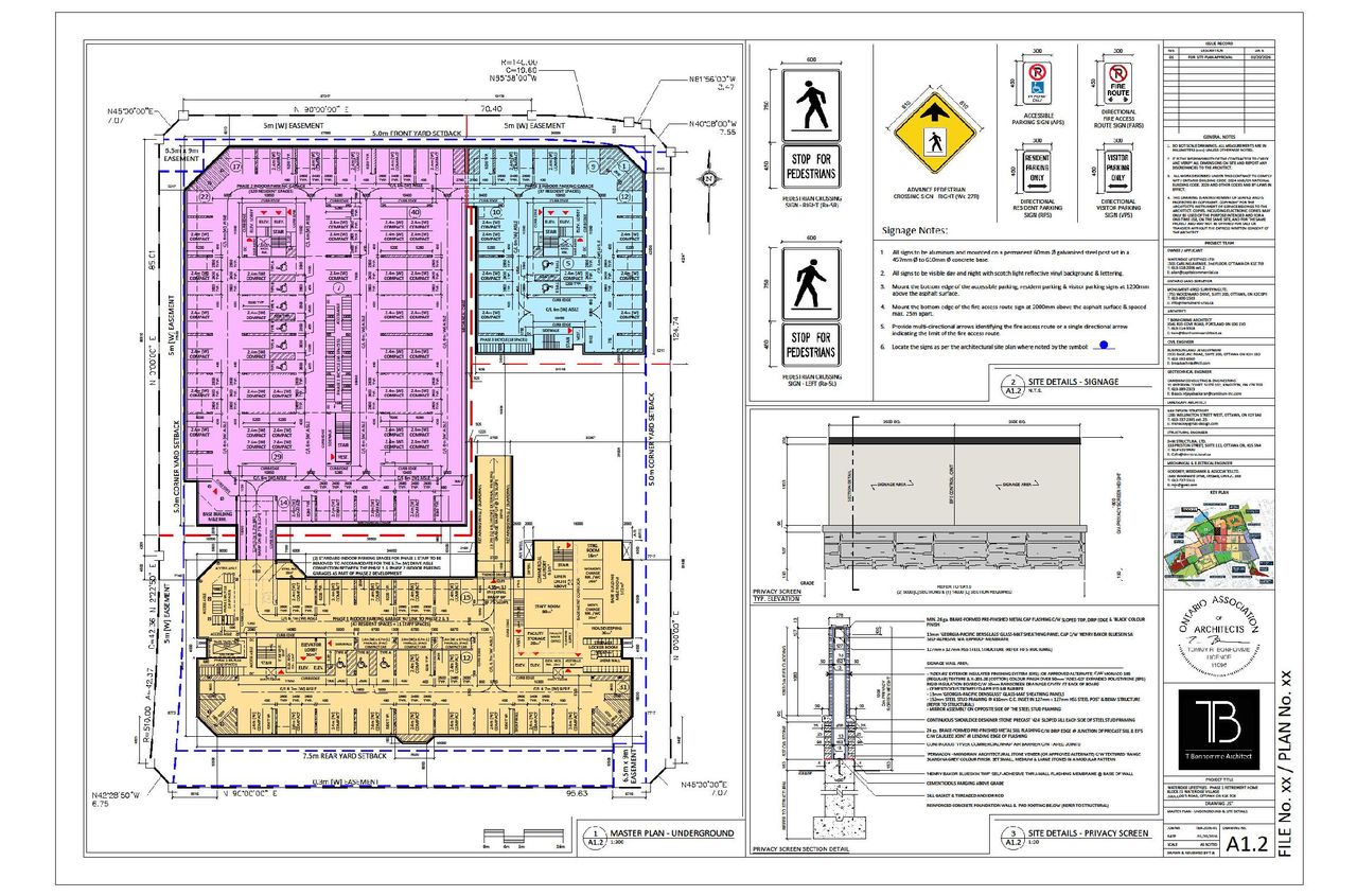 Construction site plan for project from page 48 of the file '2026-03-06 - Urban Design Brief - Phase 1 - D07-12-26-0020'
