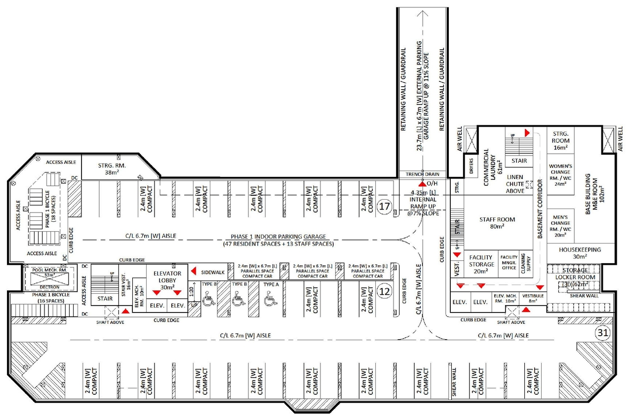 Floor plan for project from page 55 of the file '2026-03-06 - Urban Design Brief - Phase 1 - D07-12-26-0020'