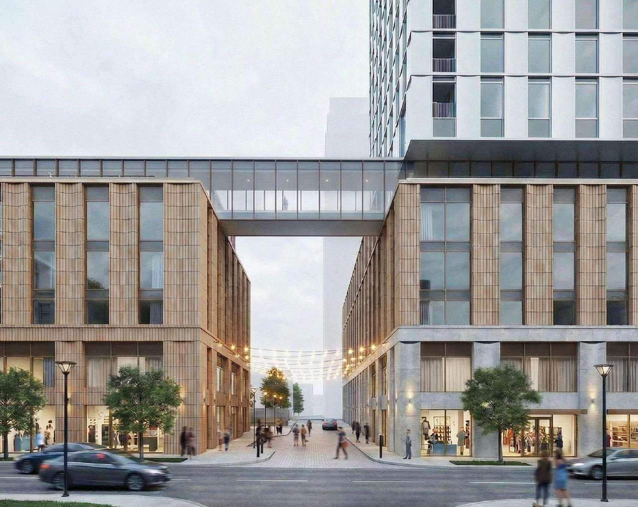 Rendering of building from page 61 of the file '2026-03-09 - Urban Design Review Panel Recommendation Responses - D07-12-26-0023'
