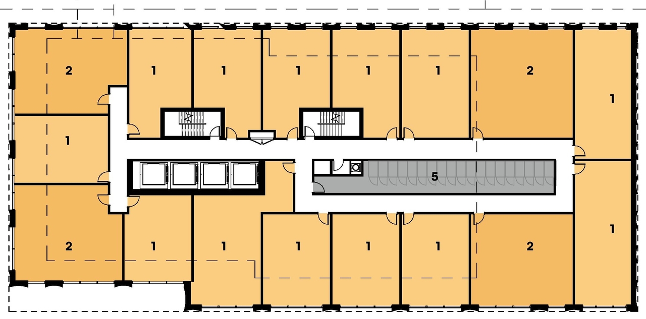 Floor plan for project from page 69 of the file '2026-03-09 - Urban Design Review Panel Recommendation Responses - D07-12-26-0023'