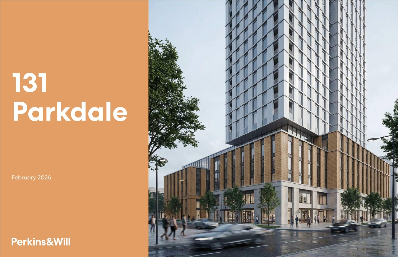 Rendering of building from page 9 of the file '2026-03-09 - Urban Design Review Panel Recommendation Responses - D07-12-26-0023'