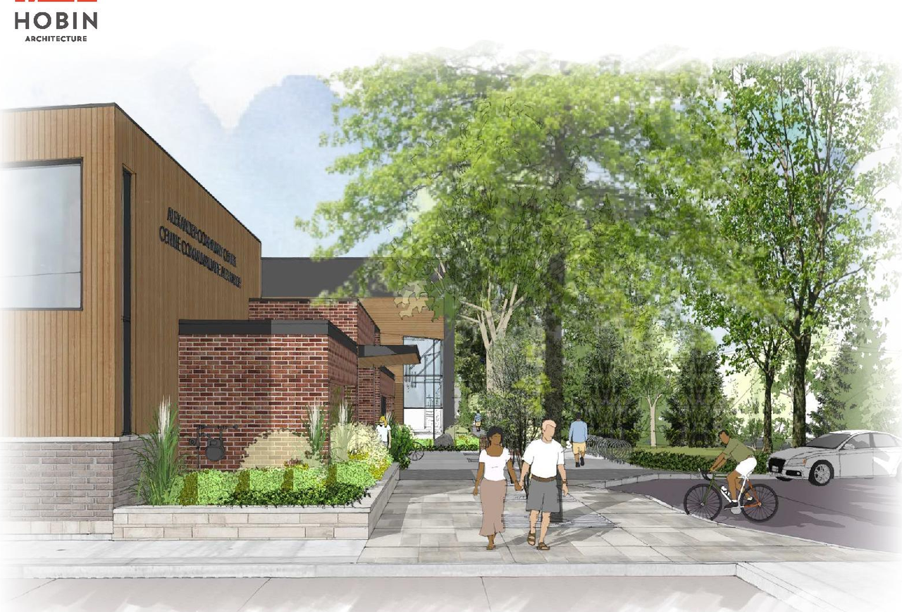 Rendering of building from page 1 of the file '2026-04-22 - Urban Design Brief - D07-12-26-0038'