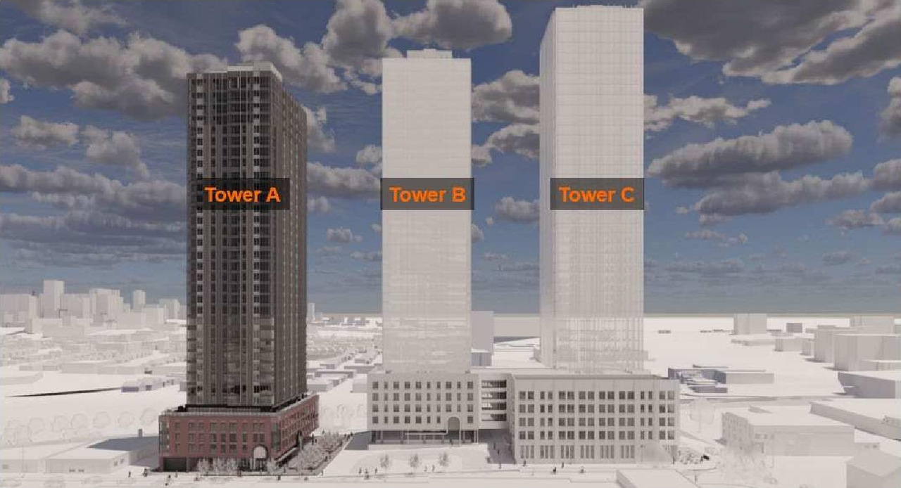 Rendering of building from page 6 of the file '2026-05-22 - Planning Rationale and Urban Design Brief - D07-12-26-0055'