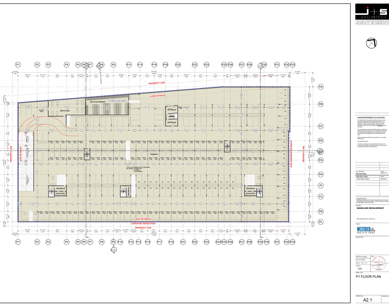 Construction site plan for project from page 1 of the file '2026-05-26 - Floor Plans - D07-12-26-0057'