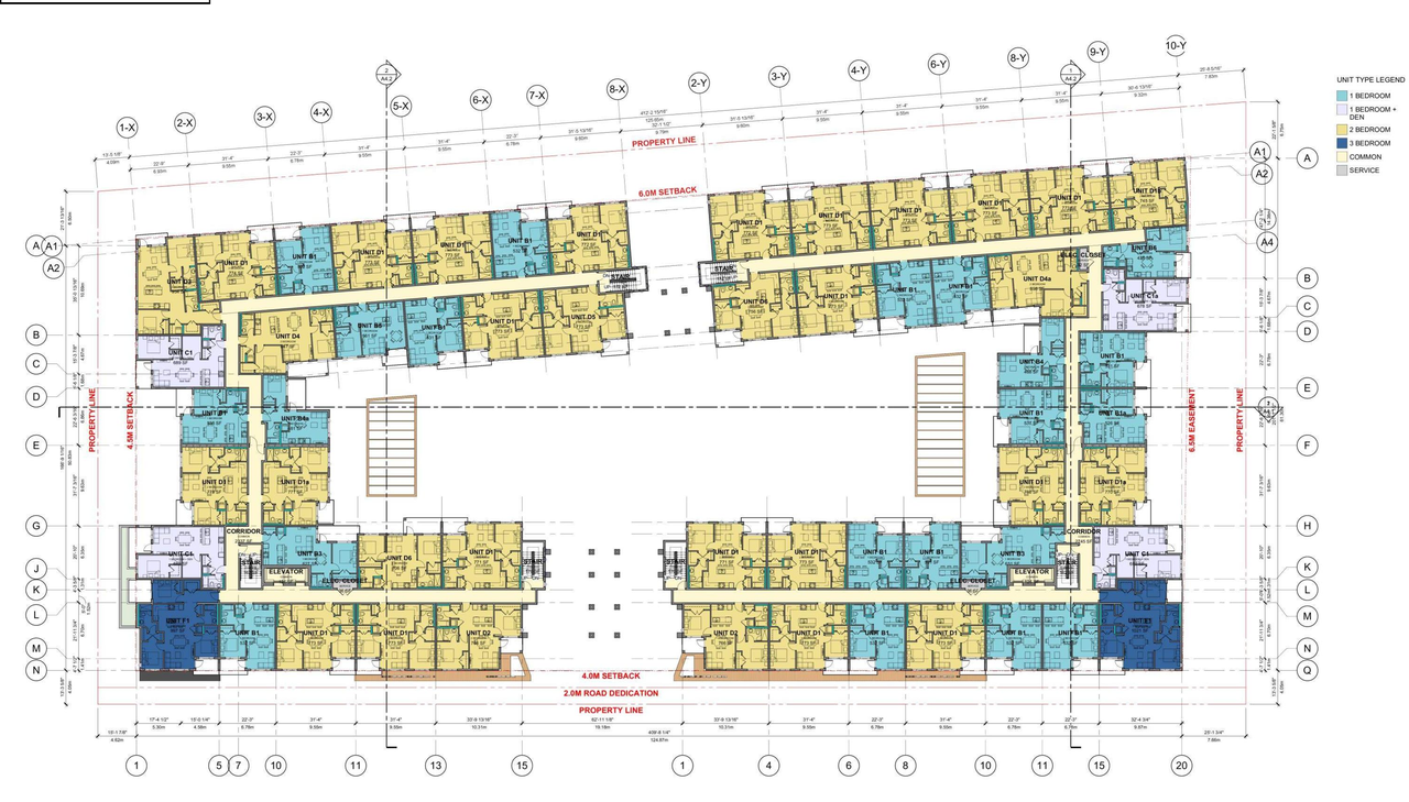 Floor plan for project from page 27 of the file '2026-05-25 - Urban Design Brief - D07-12-26-0057'