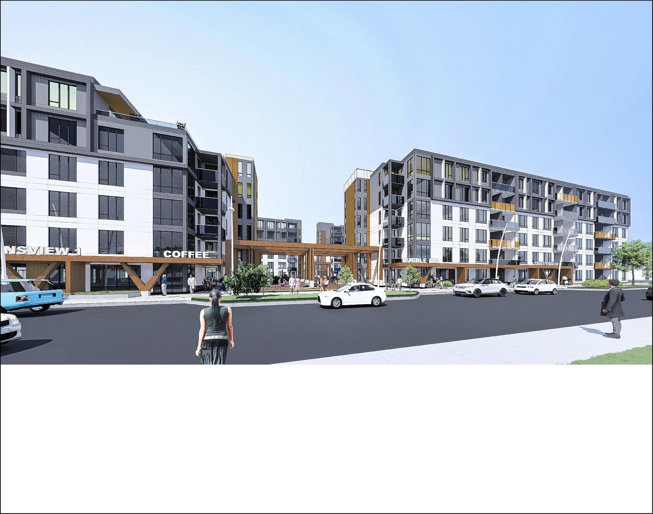 Rendering of building from page 3 of the file '2026-05-26 - Building 3D Views - D07-12-26-0057'
