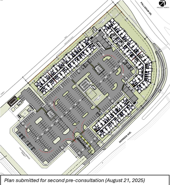 Construction site plan for project from page 23 of the file '2026-06-17 - Urban Design Brief - D07-12-26-0068'