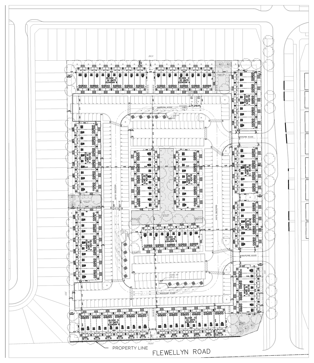 Construction site plan for project from page 40 of the file '2026-07-15 - Design Brief - D07-12-26-0069'