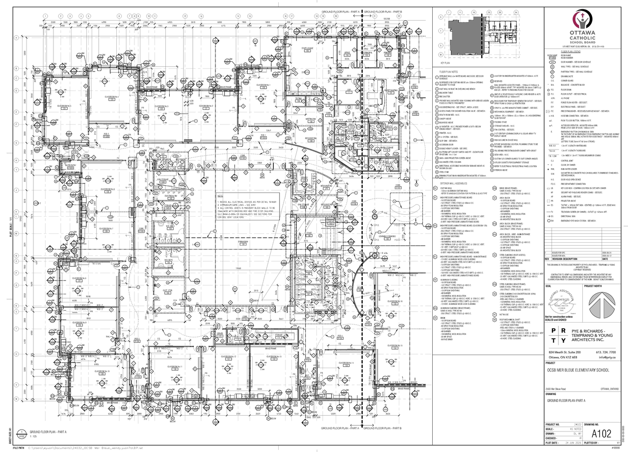 Floor plan for project from page 1 of the file '2026-06-26 - Floor Plans - D07-12-26-0071'