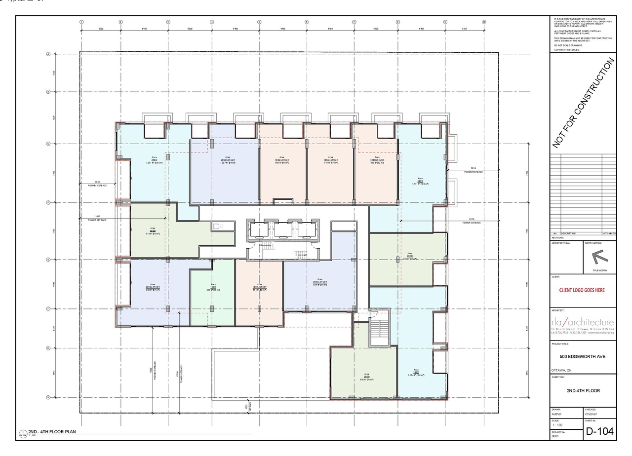Floor plan for project from page 22 of the file '2026-07-08 - Formal UDRP Design Report Rev 3 - D07-12-26-0075'