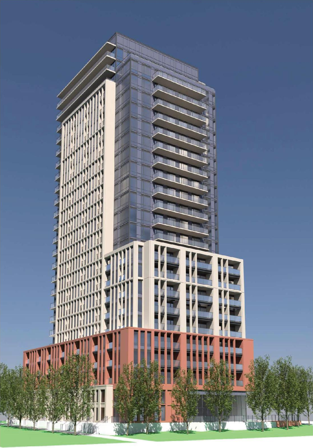 Rendering of building from page 41 of the file '2026-07-08 - Formal UDRP Design Report Rev 3 - D07-12-26-0075'