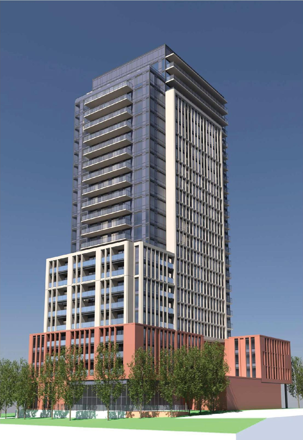 Rendering of building from page 41 of the file '2026-07-08 - Formal UDRP Design Report Rev 3 - D07-12-26-0075'