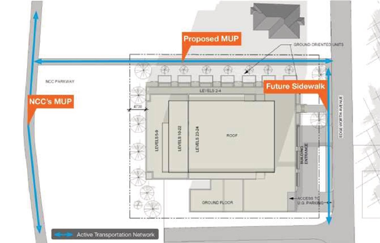 Construction site plan for project from page 6 of the file '2026-07-08 - Formal UDRP Design Report Rev 3 - D07-12-26-0075'