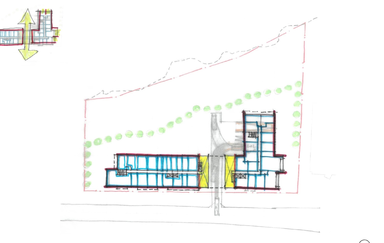 Construction site plan for project from page 6 of the file '2026-07-08 - Urban Design Brief - D07-12-26-0076'