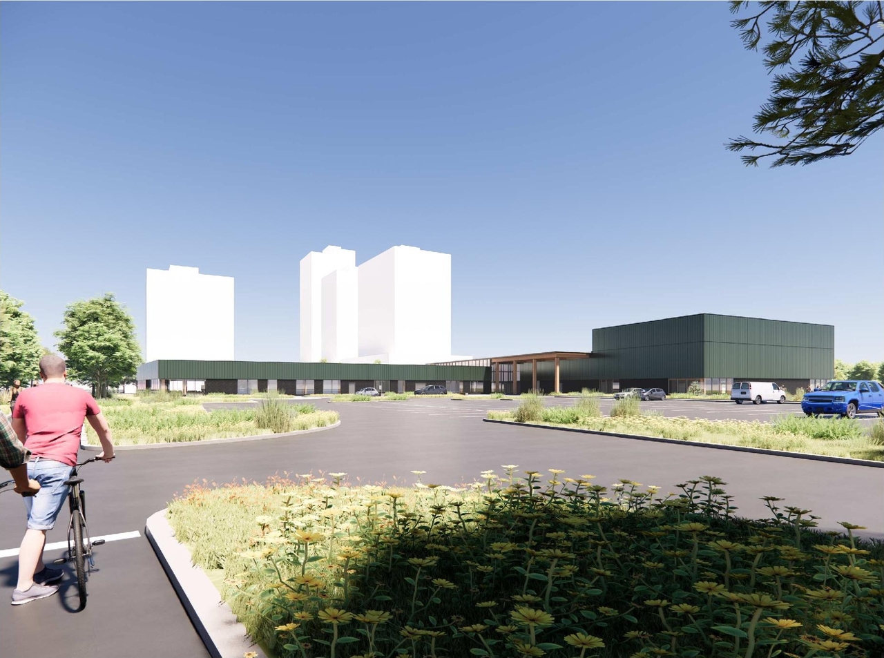 Rendering of building from page 15 of the file '2026-07-24 - Urban Design Review Panel Report - D07-12-26-0086'