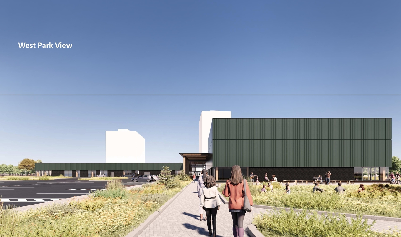 Rendering of building from page 22 of the file '2026-07-24 - Urban Design Review Panel Report - D07-12-26-0086'