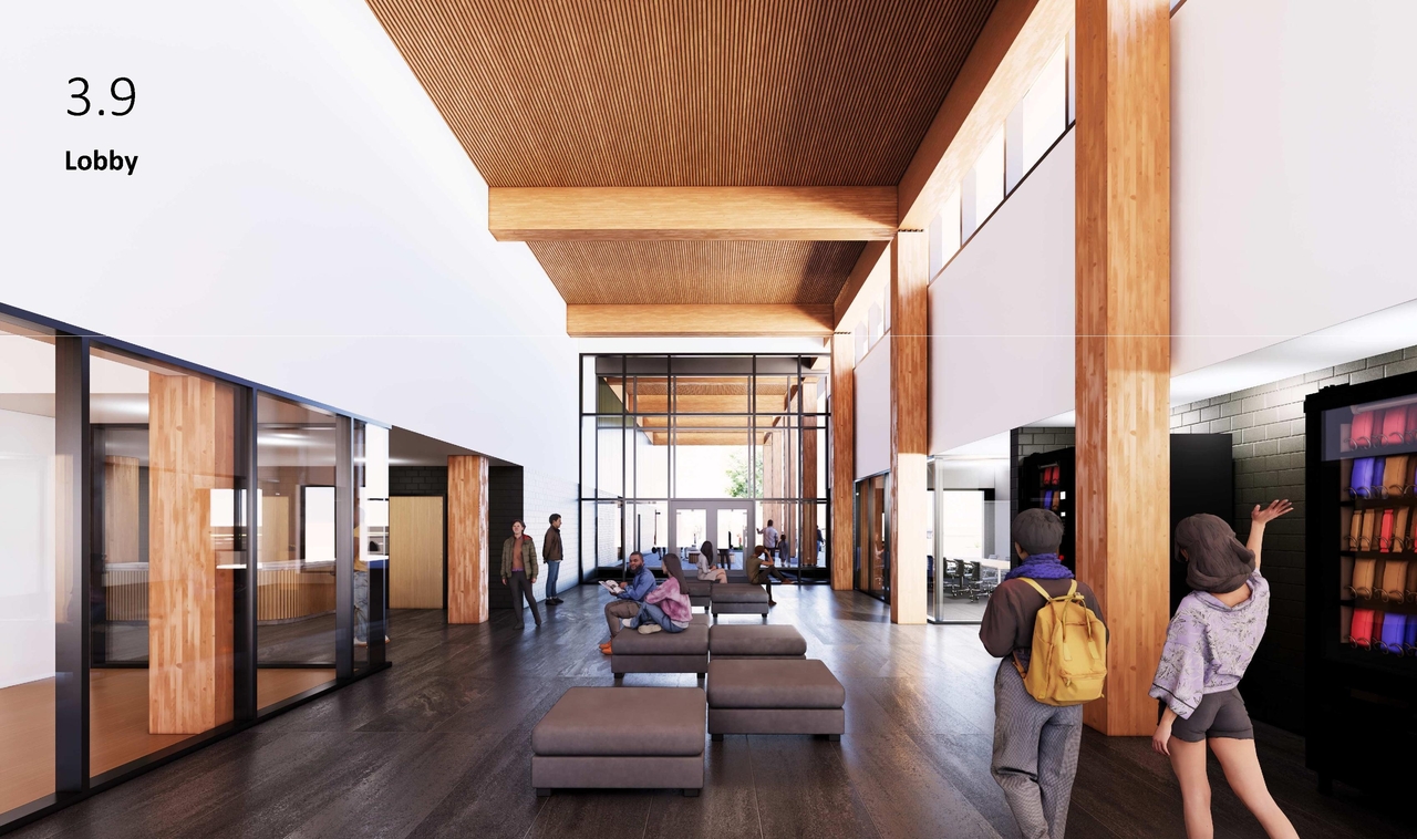Rendering of building from page 35 of the file '2026-07-24 - Urban Design Review Panel Report - D07-12-26-0086'