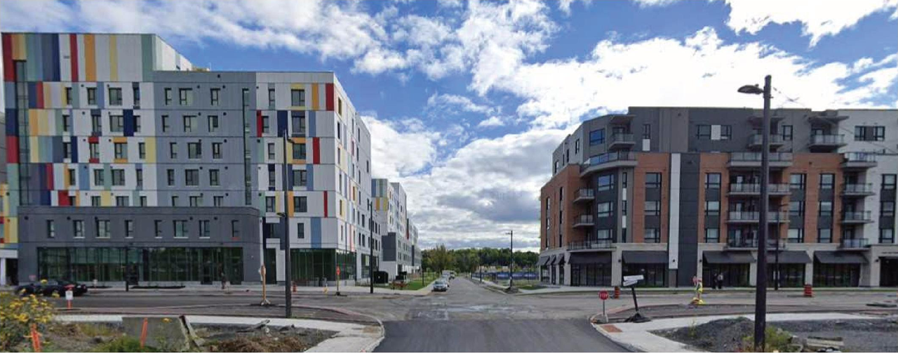 Rendering of building from page 16 of the file '2026-07-30 - Urban Design Brief - D07-12-26-0089'