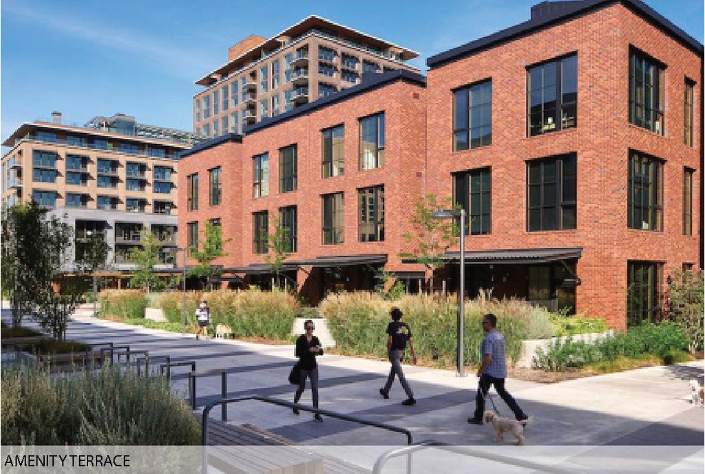 Rendering of building from page 34 of the file '2026-07-30 - Urban Design Brief - D07-12-26-0089'