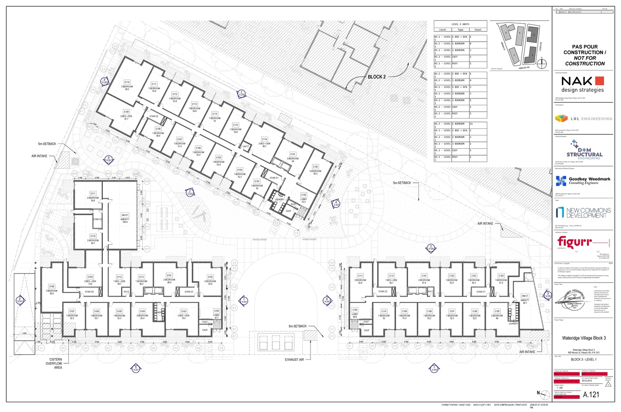 Construction site plan for project from page 2 of the file '2026-07-30 - Floor Plans - D07-12-26-0090'